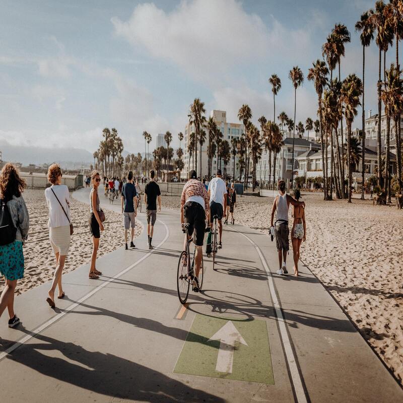 Bicycle Paths in Los Angeles